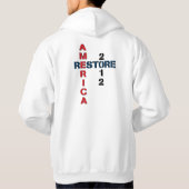 Veste À Capuche Ron Paul 2012 - Paix, liberté, prospérité (Dos)