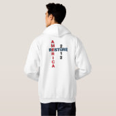 Veste À Capuche Ron Paul 2012 - Paix, liberté, prospérité (Dos entier)