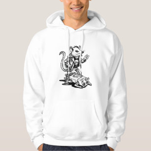 Veste À Capuche Rongeur Punk Rebelle Urbain Alternatif Bordure