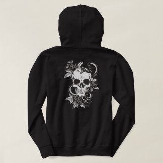 Veste À Capuche Rose de crâne et serpent