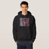 VESTE À CAPUCHE ROSE EFFROI (Devant entier)