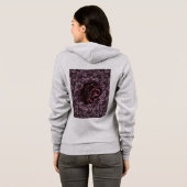Veste À Capuche Rose Mandala (Dos entier)