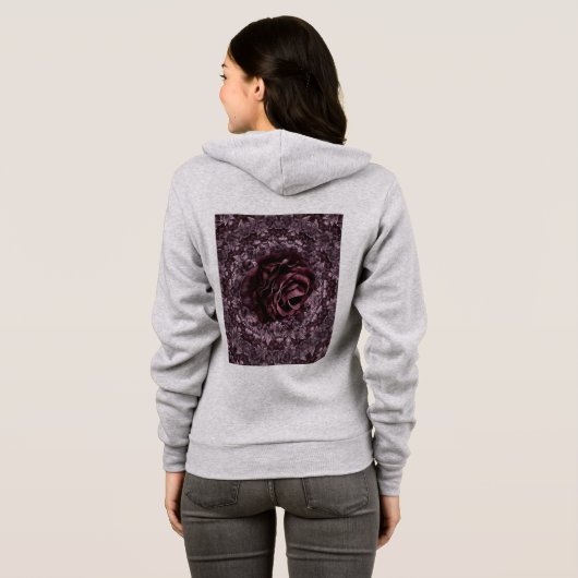 Veste À Capuche Rose Mandala (Dos entier)