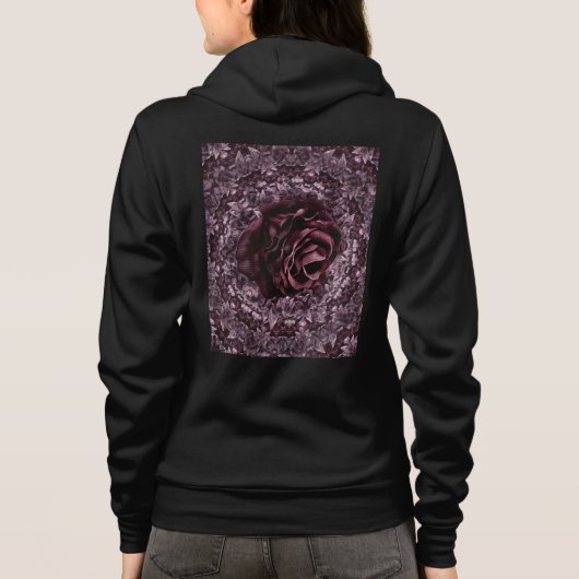Veste À Capuche Rose Mandala (Dos)