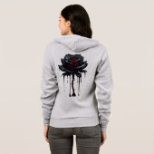 Veste À Capuche Rose noir Eerie (Dos entier)