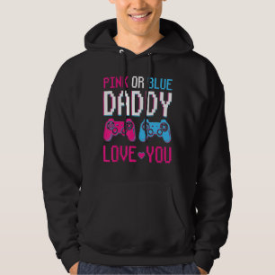 Veste À Capuche Rose Ou Bleu Genre Révéler Vidéo Jeu Papa Père