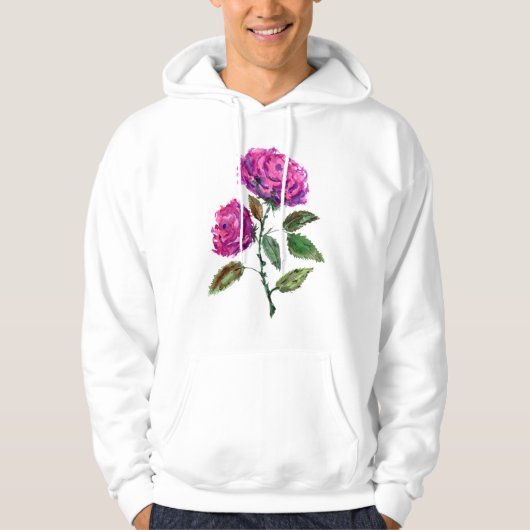 Veste À Capuche Roses violets (Devant)