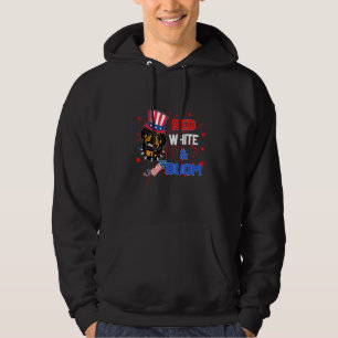 Veste À Capuche Rottweiler 4 juillet rouge blanc
