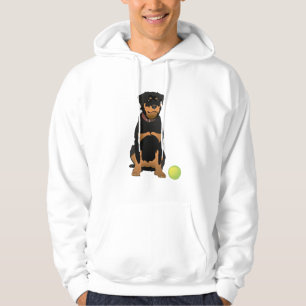 Veste À Capuche Rottweiler amical avec boule verte