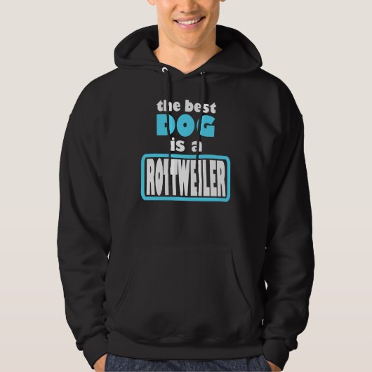 Veste À Capuche Rottweiler Meilleur chien (Devant)