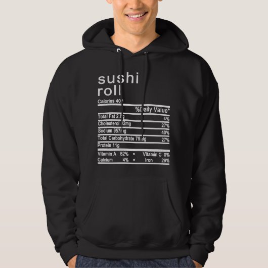 Veste À Capuche rouleau de sushi (Devant)