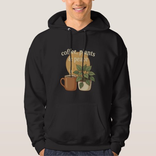 Veste À Capuche Routine du matin Boho SVG (Devant)
