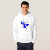 Veste À Capuche Ruban de conscience de histiocytose (Devant entier)