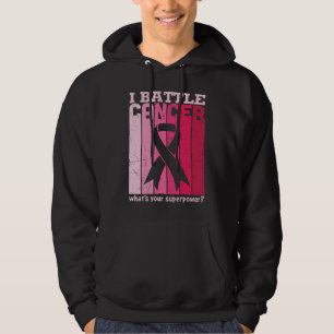 Veste À Capuche Ruban rose Bataille Cancer Survivant Soutien Guerr