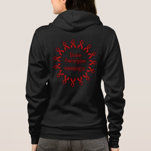 Veste À Capuche Rubans/Cercle...Aneurysme cérébral (Dos)