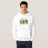 Veste À Capuche Rue Sésame | Rainbow Wave (Devant entier)