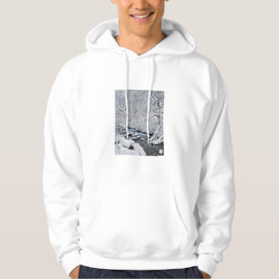 Veste À Capuche Ruisseau blanc enneigé pittoresque, Oregon