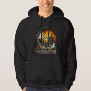 Veste À Capuche Sa Maison Hantée Halloween Cimetière Effrayant 