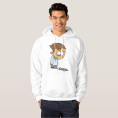 Veste À Capuche Sad Boy Scientist avec Broken Experiment (Devant entier)