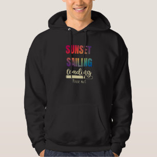 Veste À Capuche Sailing Sunset Graphic Voilier Vintage Voilier
