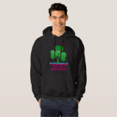 Veste À Capuche Saint Patrick, qui aime le vin Sarcasme Pun (Devant entier)