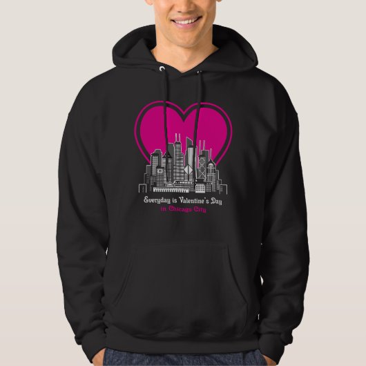 Veste À Capuche Saint Valentin à Chicago (Devant)