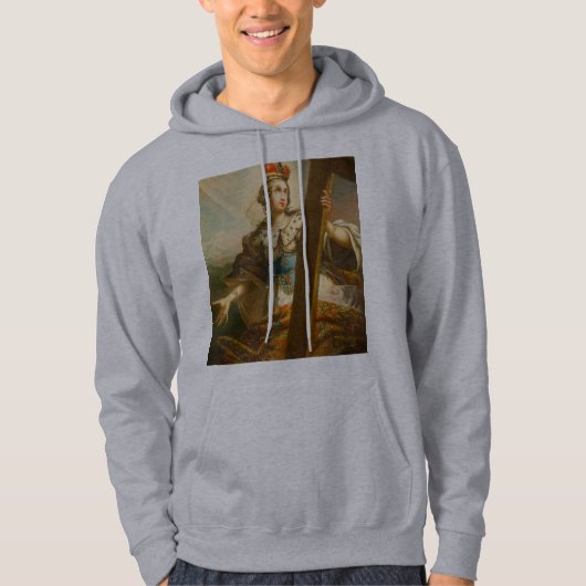 Veste À Capuche Sainte-Hélène de Constantinople avec croix (Devant)