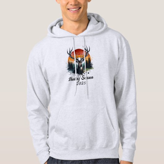 Veste À Capuche Saison de chasse moderne Personnaliser (Devant)