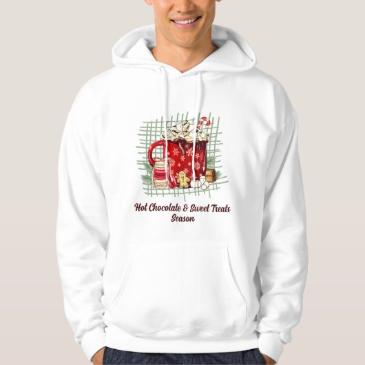 Veste À Capuche Saison de chocolat chaud (Devant)