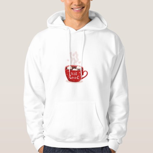 Veste À Capuche Saison du cacao chaud – Conception de mug d'hiver (Devant)
