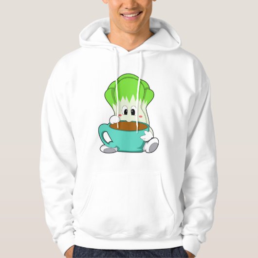 Veste À Capuche Salade avec Coupe de café (Devant)