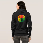 Veste À Capuche SALADE DE FRUITS – Conception de typographie circu (Dos entier)