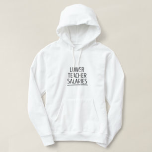 Veste À Capuche Salaires des enseignants inférieurs