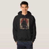 Veste À Capuche Samurai Chat Guerrier Art Amateurs (Devant entier)