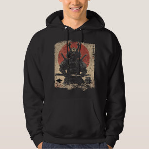 Veste À Capuche Samurai Chat Guerrier Art Amateurs