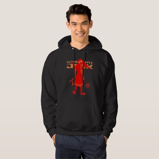 Veste À Capuche Samurai Jack Red Warrior Graphic (Devant entier)