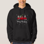 Veste À Capuche Santa Riding Christmas Tree Truck Pingouin Bird Ch<br><div class="desc">Père Noël équitation Arbre de Noël Camion Penguin Oiseau Noël</div>