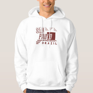 Veste À Capuche Sao Paulo Brésil Conception de Typographie Urbaine