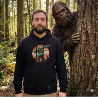 Veste À Capuche Sasquatch Bigfoot drôle Dabant Personnalisé