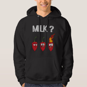 Veste À Capuche Sauce au lait de piment habanero chaud drôle