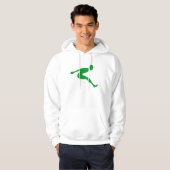 Veste À Capuche Saut en longueur - Vert gazon (Devant entier)