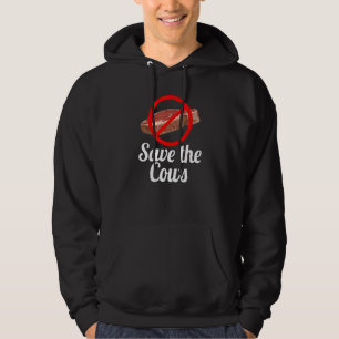 Veste À Capuche Sauver les vaches pas de viande rouge