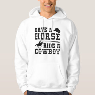 Veste À Capuche Sauver un cheval monter un cowboy