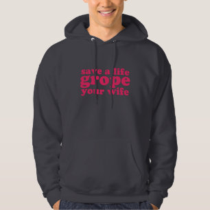 Veste À Capuche Sauvez un tâtonnement de la vie votre épouse