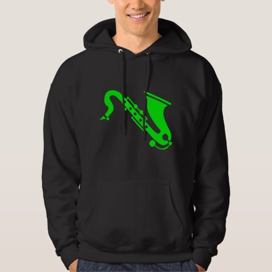 Veste À Capuche Saxophone - Vert (Devant)