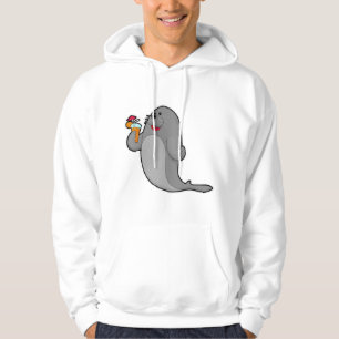 Veste À Capuche Sceau à boire avec du jus