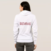 Veste À Capuche scellé avec des citations d'amour de baiser (Dos entier)
