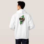 Veste À Capuche Schéma de l'illustration du vêtement de rue (Dos entier)