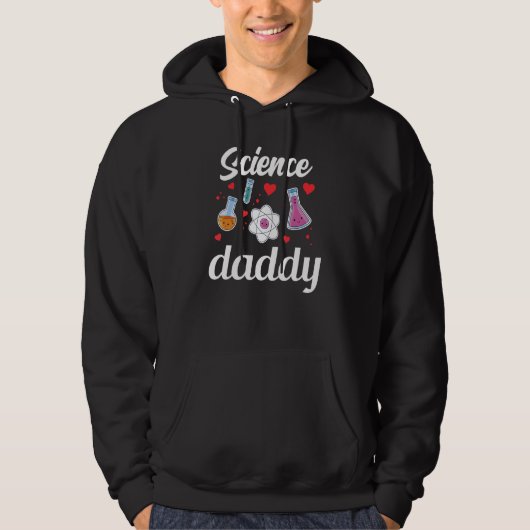 Veste À Capuche Science Daddy Job Scientist Sciences Teacher Dad F (Devant)