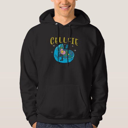 Veste À Capuche Science Nerd Cellfie  Earth Taking Selfie Scientis (Devant)